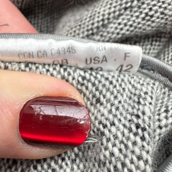 Hauber Dress Pants Womens Chambray Wool Gray Trousers‎ 12 Germany Tailored Fit - Picture 5 of 7